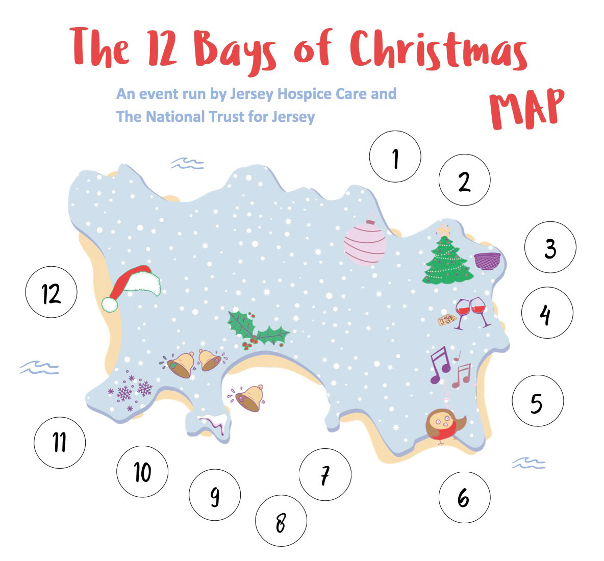 12 Bays of Christmas Map